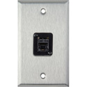 Photo of My Custom Shop 1-Gang Stainless Steel Wall Plate w/ 1 CAT5e RJ45 F-F Panel Mount Connector