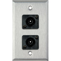 Photo of My Custom Shop WPL-1210 1-Gang Stainless Steel Wall Plate w/ 2 Toslink connectors