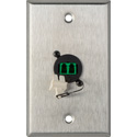 Photo of My Custom Shop 1-Gang Stainless Steel Wall Plate w/ 1 Duplex APC LC Singlemode Fiber Optic