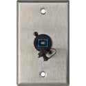 My Custom Shop 1-Gang Stainless Steel Wall Plate w/ 1 SC Singlemode Fiber Optic Connector