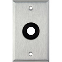 Photo of My Custom Shop 1-Gang Stainless Steel Wall Plate w/ One 1/2 inch Grommet