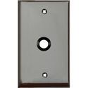 Photo of My Custom Shop 1-Gang Brown Lexan Wall Plate w/ One 3/8 inch Grommet