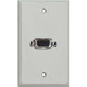 Photo of My Custom Shop WPLG-1140 1-Gang Gray Lexan Wall Plate w/ One 9-Pin D-Sub Rear Solder Connector
