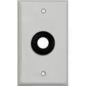 Photo of My Custom Shop 1-Gang Gray Lexan Wall Plate w/ 1/2 inch Grommet