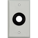 Photo of My Custom Shop 1-Gang Gray Lexan Wall Plate w/ One 3/4 inch Grommet
