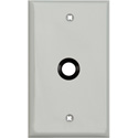 Photo of My Custom Shop 1-Gang Gray Lexan Wall Plate w/ One 3/8 inch Grommet