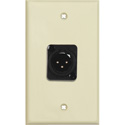 Photo of My Custom Shop WPLI-1119 1-Gang Ivory Lexan Wall Plate w/ Plastic 3-Pin Male XLR