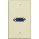 My Custom Shop 1-Gang Ivory Lexan Wall Plate w/ Single 15-Pin Female Barrel