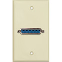 Photo of My Custom Shop 1-Gang Ivory Lexan Wall Plate w/Single 25-Pin D-Sub Female (Rear Solder Points)