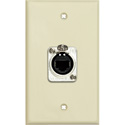 Photo of My Custom Shop WPLI-1167 1-Gang Ivory Lexan Wall Plate w/ 1 NEUTRIK RJ45 To Rear IDC110 Connector