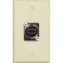 Photo of My Custom Shop 1-Gang Ivory Lexan Wall Plate with (1) HDMI 2.0 Feedthru