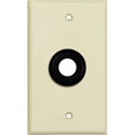 Photo of My Custom Shop WPLI-12GROM 1-Gang Ivory Lexan Wall Plate w/ 1/2 inch Grommet