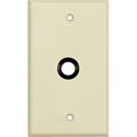 Photo of My Custom Shop 1-Gang Ivory Lexan Wall Plate w/ One 3/8 inch Grommet
