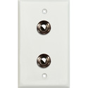 Photo of My Custom Shop WPLW-1110 1-Gang White Lexan Wall Plate w/ 2 1/4-Inch TRS Phone Jacks