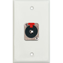 Photo of My Custom Shop WPLW-1111 1-Gang White Lexan Wall Plate w/ 1 NJ3FP6C 1/4-Inch TRS Latching Jack