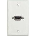 Photo of My Custom Shop WPLW-1140 1-Gang White Lexan Wall Plate w/ One 9-Pin D-Sub Rear Solder Connector