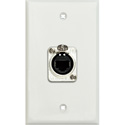 Photo of My Custom Shop WPLW-1165 1-Gang White Lexan Wall Plate w/ 1 Neutrik RJ45 To Rear Krone Terminals