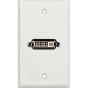 Photo of My Custom Shop 1-Gang White Lexan Wall Plate w/ 1 DVI Feed-Thru