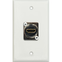 Photo of My Custom Shop WPLW-1199 1-Gang White Lexan Wall Plate with (1) HDMI 2.0 Feedthru