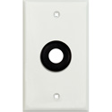 Photo of My Custom Shop 1-Gang White Lexan Wall Plate w/ 1/2 inch Grommet