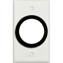 Photo of My Custom Shop WPLW-158GROM 1-Gang White Lexan Wall Plate w/ One 1-5/8 inch Grommet