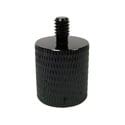 Photo of WindTech M-19 Photo Thread Mic Stand Adapter 5/8 inch-27 F to 1/4 inch-20 M - Black Aluminum