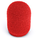 Photo of WindTech 500-04 500 Series Military Grade Foam Windscreen for Headset/Podium/Lavalier Type Microphone - 1/2 Inch - Red
