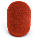 Photo of WindTech 500-07 500 Series Military Grade Foam Windscreen for Headset/Podium/Lavalier Type Mic - 1/2 Inch - Tangerine