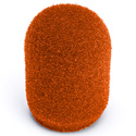 Photo of WindTech 500-08 500 Series Military Grade Foam Windscreen for Headset/Podium/Lavalier Type Mic - 1/2 Inch - Orange