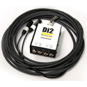 Photo of Whirlwind DI2-025-WH Snake - Box to Fan 2-ch DI to XLR Fanout W1509 Snakeskin - White - 25 Foot