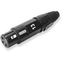 Photo of Whirlwind WI3F-BK-13 Female Inline XLR Connector Numbered 13