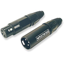 Photo of Whirlwind WI3M-BK-54 Inline XLR Male Connector Numbered 54 - Black
