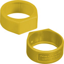 Photo of Neutrik XCR-4 Colored Ring for X-Series Cable Ends - Yellow - 10 Pack