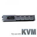 X-Keys XK-4 Stick KVM Remote Control - 4 Dedicated Keys for controlling a KVM Switch with Addressable Blue Backlighting