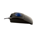 X-Keys TKB-6025-LBKGB-R L-Trac Blue Trackball - USB 3-Button Laser Trackball Mouse with Black Buttons / Blue TrackBall