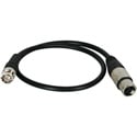 Photo of Laird XLF-B-1.5 Premium Quality 3-Pin XLR Female to BNC Male Timecode Cable - 18 Inch