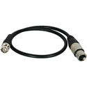 Photo of Laird XLF-B-25 Premium Quality 3-Pin XLR Female to BNC Male Timecode Cable - 25 Foot