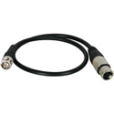 Photo of Laird Premium Quality 3-Pin XLR Female to BNC Male Timecode Cable - 25 Foot