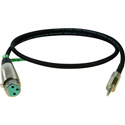 Photo of Connectronics Premium Quality XLRF-Stereo Mini Male Audio Cable 10ft