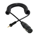 Photo of Connectronics Sony UWP Compatible Wireless Locking TRS Mini to XLR Female Cable 3 Foot Coiled Cable