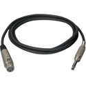 Connectronics Premium Quality XLRF-1/4in Stereo Male Audio Cable 3Ft