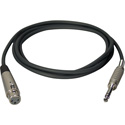 Photo of Connectronics Premium Quality XLRF-1/4in Stereo Male Audio Cable 3Ft