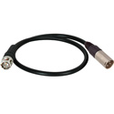 Laird XLM-B-1.5 Premium Quality Time Code Cable XLR-M to BNC - 1.5 Foot
