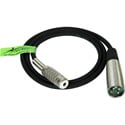 Photo of Connectronics Premium Quality XLR Male-Mini Mono Female Audio Cable 10Ft