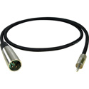 Photo of Connectronics Premium Quality XLR Male-Mini Stereo Male Audio Cable 10Ft