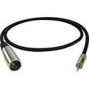 Photo of Connectronics Premium Quality XLR Male-Mini Stereo Male Audio Cable 3Ft
