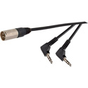 Photo of Connectronics Premium Quality XLR-M-Mini Stereo RA Male Audio Cable 6ft