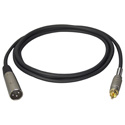 Connectronics Premium Quality XLR Male-RCA Male Audio Cable 3Ft