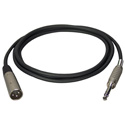Photo of Connectronics Premium Quality XLR Male-1/4 Stereo Male Audio Cable 10ft