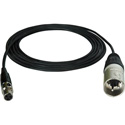 Connectronics Premium Quality 3-Pin XLR Male to TA3F Mini XLR Female Audio Cable - 25 Foot